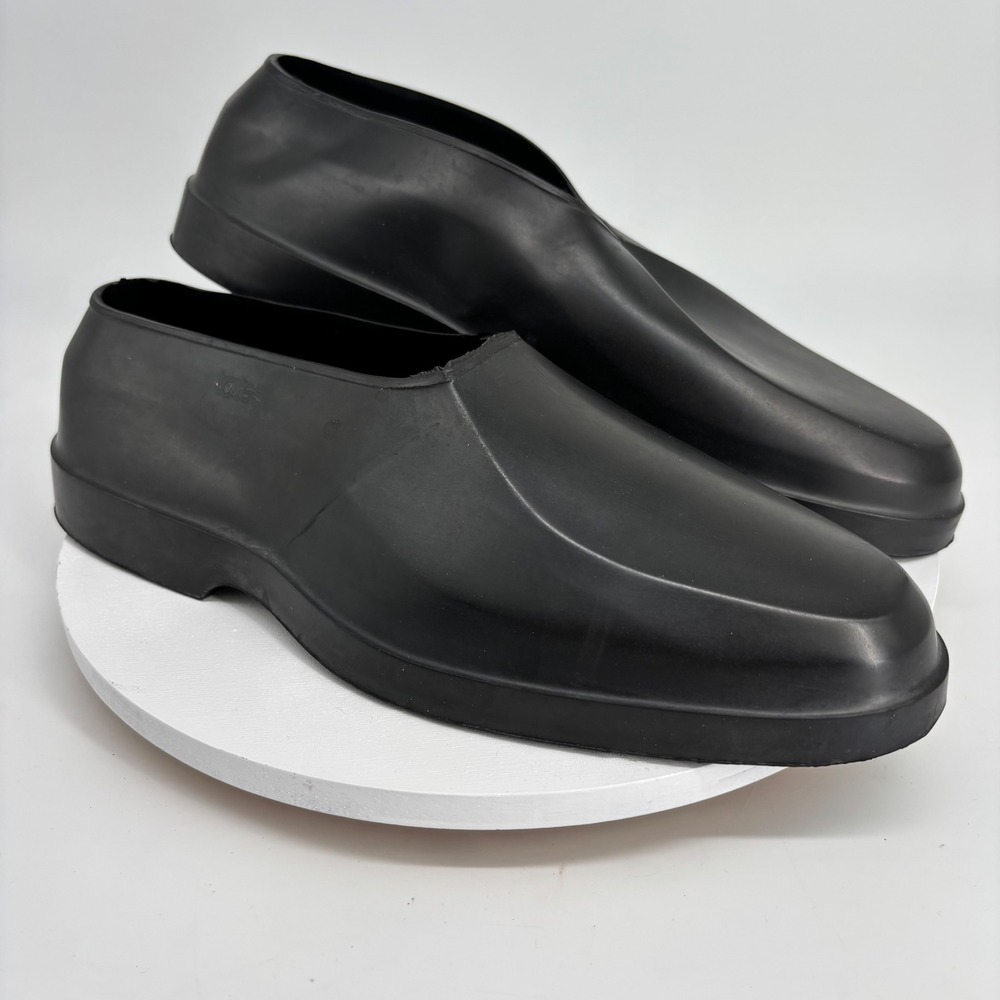 Totes Rubber Overshoes Mens Large Black Waterproof Galoshes USA Protective